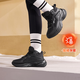 361°女鞋運動(dòng)鞋靈狐春夏季新品網(wǎng)面黑色通勤寬楦厚底緩震健身跑步鞋女 曜石黑【高幫加絨棉鞋】 寬腳建議拍一碼 38