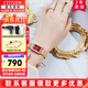 西鐵城（CITIZEN）女表小綠表JT系列簡(jiǎn)約石英表潮流方盤(pán)送女友禮物 EJ6123-81Z