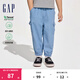 Gap男幼童萊賽爾天絲牛仔工裝束口褲兒童裝890419 淺藍色 110 cm(4-5歲) 亞洲尺碼
