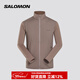 薩洛蒙（Salomon）男款 戶(hù)外運動(dòng)防風(fēng)舒適外套中層抓絨衫 SNTIAL LIGHTWARM HYBRID 鐵灰色 C26449 M