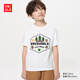 優(yōu)衣庫童裝男童女童UT Minecraft我的世界印花短袖T恤475442 00 白色 160