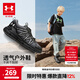 安德瑪（Under Armour）童鞋戶外鞋兒童男女童登山束帶網(wǎng)面透氣休閑戶外運(yùn)動(dòng)鞋2521807 黑色 【夏季款】 36 （大童）