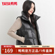鴨鴨（YAYA）羽絨馬甲女2022年冬季新款時(shí)尚羽絨馬夾坎肩韓版小個(gè)子背心外套 黑色 M