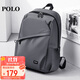 POLO商務(wù)雙肩包男士旅行背包男書(shū)包14英寸出差電腦包生日禮物送男友