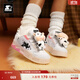 STARTER【重磅新品】24秋冬新款動(dòng)物園星星面包情侶同款音浪增高板鞋 奶牛粉 （贈奶牛鞋扣） 37