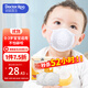 袋鼠醫生兒童口罩3d立體0-6個(gè)月嬰幼兒寶寶口罩6-12月白色10支防花粉柳絮