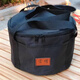 潮思匯戶(hù)外裝備露營(yíng)收納包移動(dòng)電源爐具餐具外旅行便攜加厚戶(hù)外收納包 黑色 高22*30直徑