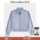ABERCROMBIE & FITCH【毛圈布衛衣】女裝25秋冬新款美式復古小麋鹿外套KI152-5243 淺藍色 M (165/96A)