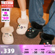 crocs卡駱馳秋冬新品暖絨泡芙輕便保暖暖棉洞洞鞋男女雪地靴208446_2Y2 骨白色 36 -37 220mm
