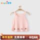 優(yōu)奇嬰兒衣服女寶寶夏季薄款吊帶上衣女童夏天超薄透氣無(wú)袖背心