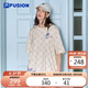 FILAFUSION斐樂(lè )潮牌情侶短袖T恤2025夏季寬松透氣純棉t恤男女同款上衣