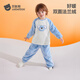 貝肽斯兒童睡衣冬季2025新款寶寶家居服套裝法蘭絨加絨加厚保暖男童女童