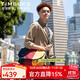 TIMBUK2拼色郵差包經(jīng)典信使包斜挎包通勤包單肩挎包運動(dòng)騎行背包送男友禮 黃色/紅色環(huán)?？?XS