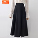 婍妡職業(yè)簡(jiǎn)約黑色西裝半身裙女2025秋冬新款高腰顯瘦中長(cháng)款a字裙傘裙 [優(yōu)質(zhì)面料//原版]黑色半身 S 建議75--89斤