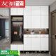 友福宅2025新款鞋柜家用門(mén)口大容量玄關(guān)柜簡(jiǎn)約入戶(hù)到頂衣帽柜一體包安裝 4門(mén)柜長(cháng)80*寬32*高200