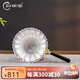 歸銀堂銀茶具配件手工茶漏純銀999手工小雛菊銀茶葉過(guò)濾器足銀功夫茶具 足銀999+證書(shū)+禮盒
