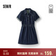 森馬（Semir）森柔牛仔|商場同款牛仔連衣裙女工裝風2025夏季短裙103325114009
