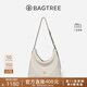 BAGTREE包包樹(shù)圖南植鞣牛皮腋下hobo女包2025年新款單肩斜挎包通勤餃子包 皎月白-中號 高級小眾