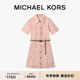 MICHAEL KORS邁克高仕 MK 女士翻領(lǐng)牛仔連衣裙 淺玫瑰粉 696 S (0)