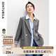 尚都比拉氣質(zhì)通勤職業(yè)小西裝女秋季百搭高級(jí)感西服休閑外套 灰色 M 