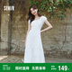 森馬（Semir）連衣裙女白月光氣質(zhì)溫柔夏季2025蝴蝶結優(yōu)雅U領(lǐng)長(cháng)裙109325114004