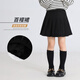 艾卡諾 I.KARNOW女童半身裙2025新款春秋開(kāi)學(xué)兒童學(xué)院風(fēng)灰色百褶裙秋裝防走光裙子 1516黑色 130