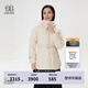 KOLON SPORT/可隆中量羽絨服 女子壓膠連帽冬GTX防風(fēng)寬松鵝絨外套夾克 LKDJ4WTK16-IV 象牙白 L 170/92A