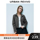UR2025秋季新款女裝輕運動(dòng)休閑立領(lǐng)短款拉鏈外套UYY150002 深灰 M