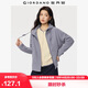 佐丹奴外套女搖粒絨品牌膠章寬松連帽拉鏈衛衣開(kāi)衫女05373854