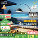 鹿家良品（LUUGAA）護眼網(wǎng)紅釣魚燈客廳落地燈沙發(fā)燈現(xiàn)代簡約輕奢臥室落地燈氛圍燈具 護眼192cm無極光16W黑智能