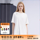 美特斯邦威T恤男女同款2025夏季新款百搭立體LOGO印花短袖體恤男 白色 M 170 92A
