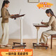 家逸移動(dòng)升降桌站立式工作臺實(shí)木床邊桌折疊電腦桌可移動(dòng)辦公桌書(shū)桌子