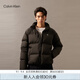 Calvin KleinJeans【防水】秋冬男士ck休閑絨領(lǐng)立領(lǐng)鴨絨羽絨服外套J326811 BEH-太空黑 M