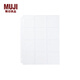 無印良品 MUJI 可選擇口袋系列 專用替芯 文件夾內(nèi)頁 徽章收納袋 A4寬型用 12個口袋 2張裝