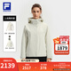 FILA 斐樂(lè )官方女士沖鋒衣兩件套上衣25冬新款健身戶(hù)外連帽外套防風(fēng)衣 淺粉灰-GY 2XL 180/96A/XXL