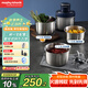 摩飛電器（Morphyrichards）絞肉機 家用套娃絞餡機碎肉機 電動(dòng)多功能輔食料理機打蒜攪拌機 不銹鋼三碗 MR9401A