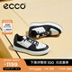 愛步（ECCO）男鞋休閑鞋 潮流厚底板鞋男熊貓鞋 街頭ACE856824 黑色/灰白色85682450020 41