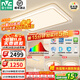 雷士（NVC）LED吸頂燈小白燈客廳燈大廳臥室燈輕奢風(fēng)全屋適老燈具燈飾-簡(jiǎn)芒 【兩室兩廳】搭餐廳燈