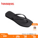 havaianas哈唯納Square方頭女士海邊沙灘人字拖時(shí)尚外穿海灘拖鞋 0090-火耀黑 37 37/38巴西碼