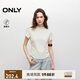 ONLY2025夏季新款萊賽爾軟糯收腰捏褶正肩短袖T恤女|125201089 A43奶油白色 L