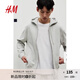 H&M男裝女裝情侶衛衣2025秋季新款情侶裝長(cháng)袖休閑衛衣開(kāi)衫0852614 混淺灰色 L 175/108