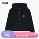 MLB外套男女情侶刺繡logo連帽外套25春季新款3ATRB0151-50BKS-S