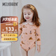 Milkbarn寶寶包屁衣嬰兒春夏純棉哈衣嬰幼兒長袖套頭爬服 飛鳥與城堡 80cm (12-18m)
