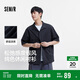 森馬（Semir）短袖襯衫男松弛肌理感度假風(fēng)襯衣2025夏上衣純色百搭109325104103