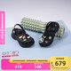 卡駱馳crocs檀健次同款復(fù)古洞洞鞋女鞋厚底老爹鞋小鯨魚洞洞鞋206302 黑色-001(含智必星) 38 (240mm)