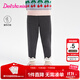 笛莎（DEESHA）童裝女童褲子2025年冬裝新款兒童女寶加絨修身小腳打底休閑褲 煙灰 140