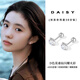DAISY DREAM劉浩存同款s999足銀超閃莫桑鉆耳釘女高級感耳環(huán)養耳洞耳骨釘耳飾 耳針款【單只10分】3mm莫桑石耳釘