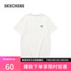 斯凱奇（Skechers）短袖夏季圓領(lǐng)寬松落肩T恤休閑運(yùn)動(dòng)上衣L224U044