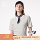 哈吉斯（HAZZYS）女裝 夏季款女士圓領(lǐng)文藝細條紋T恤衫女ASTSE0BBE68 乳白色IV L (165/88A 40）