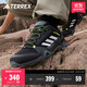 adidas AX3舒適戶(hù)外登山徒步網(wǎng)面運動(dòng)鞋男子阿迪達斯官方TERREX 黑/深灰/白/黃   42.5